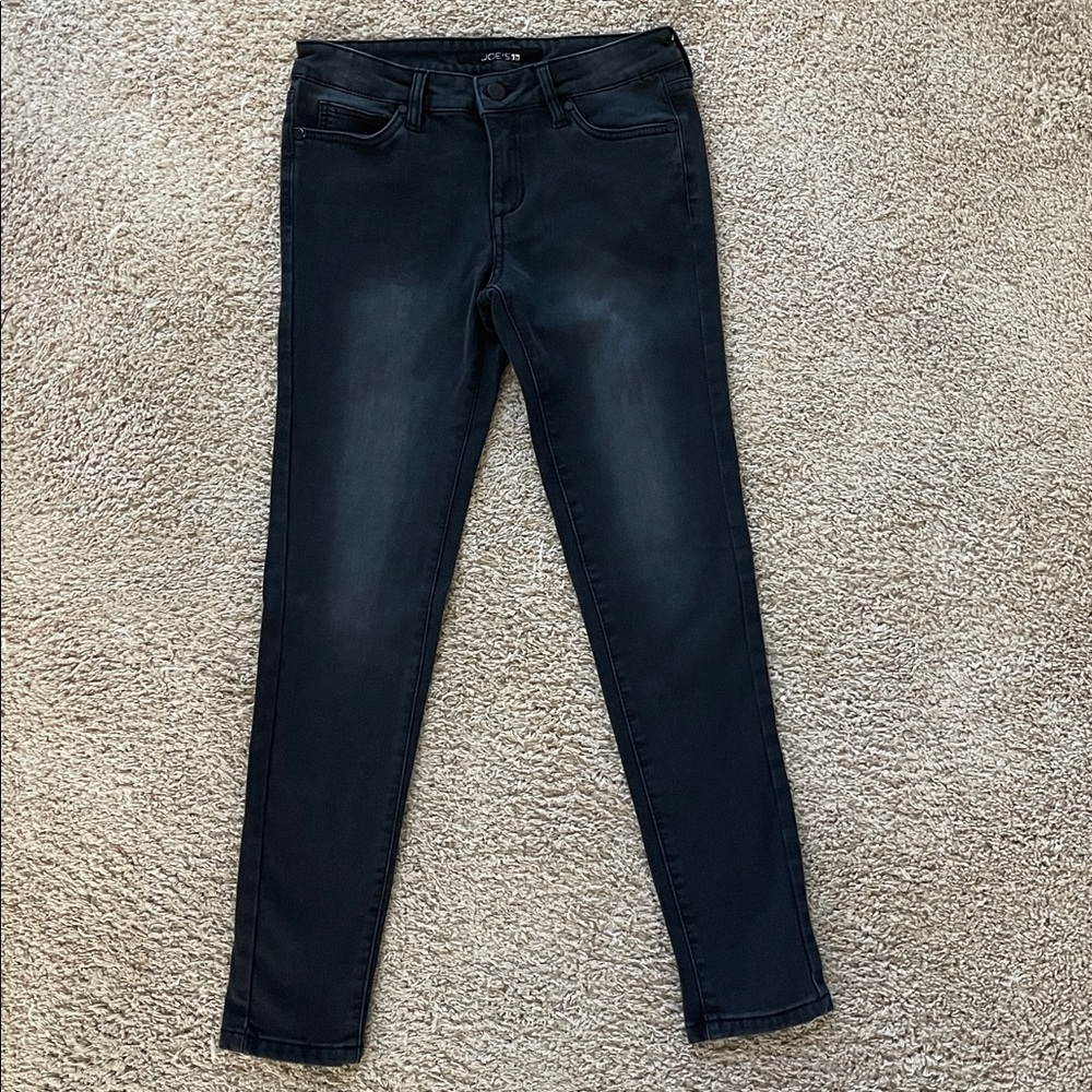 Joe’s girl’s black distressed jeans 14